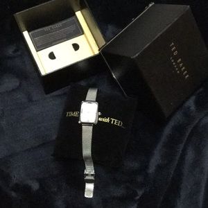 Ted Baker silver dress watch